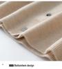 2026 Autumn/Winter Women's Pure Cashmere Round Neck Loose Knit Cardigan Sweater, Solid Color, Long Sleeve.