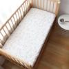 Baby Crib Fitted Sheet For Newborn Soft Cotton Bed Cot Mattress Cover With Rubber 130x70cm