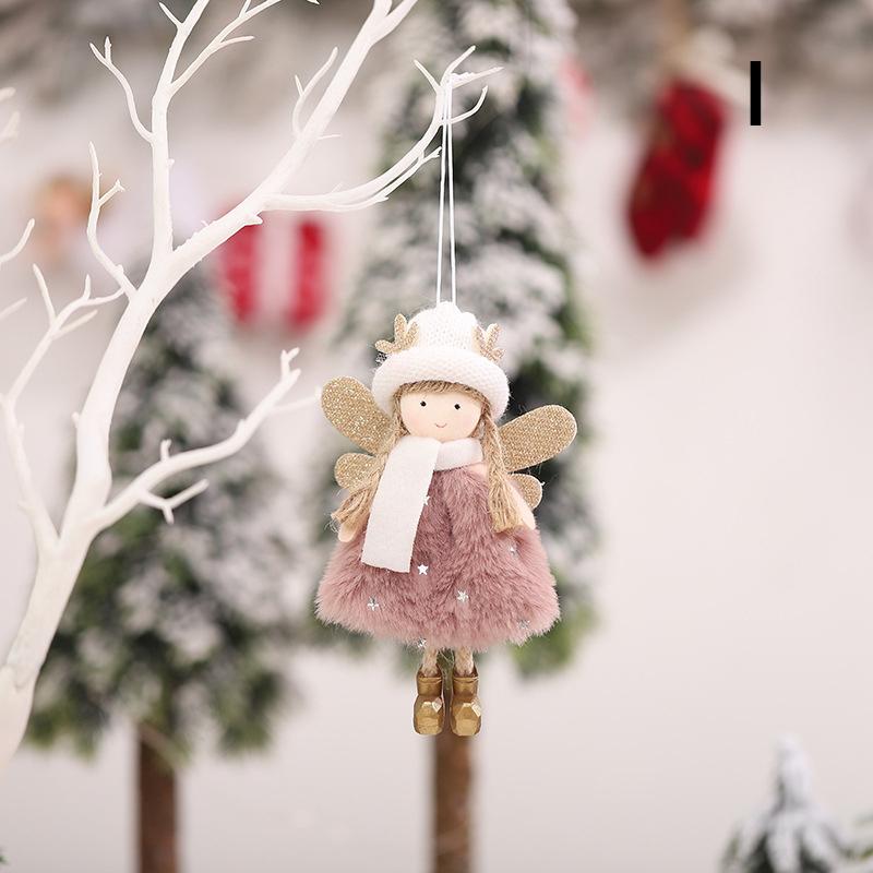 1PC Kids Gifts Angel Plush Doll Xmas Tree Pendants Christmas Decoration Plush Doll Toy