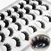 False Eyelashes Curly Multi -Layered Three -Dimensional Imitation Mink Hair Cross Thick Messy Eyelashes