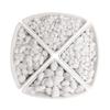 Decorative White Plastic Garden Pebbles