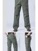Durable Cotton Multi-Pocket Workwear Pants - Loose Fit, Straight Trousers, Plus Sizes