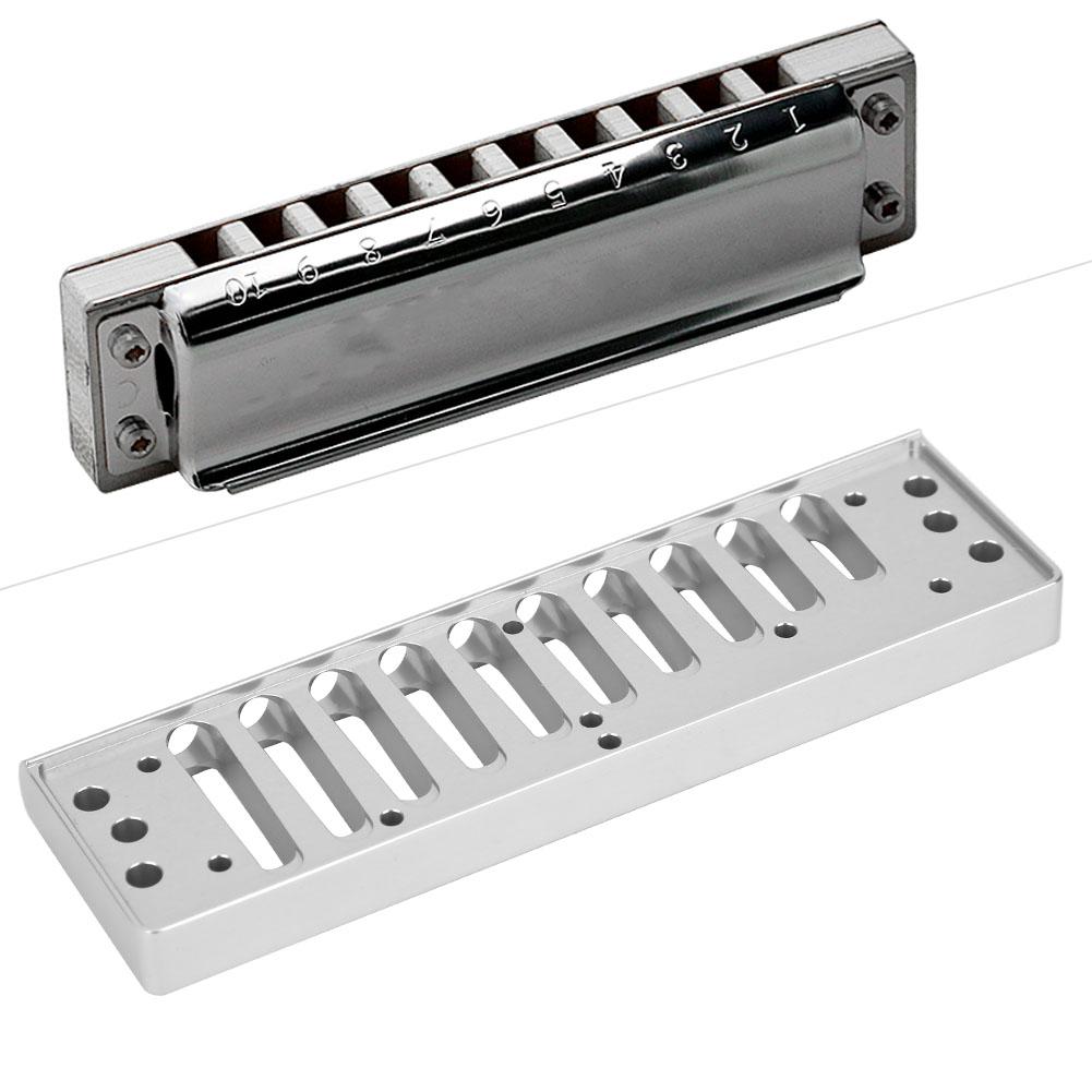 Harmonica Comb 10?Hole Blues Harp Comb Part for HOHNER SP20 Aluminum Alloy Harmonica