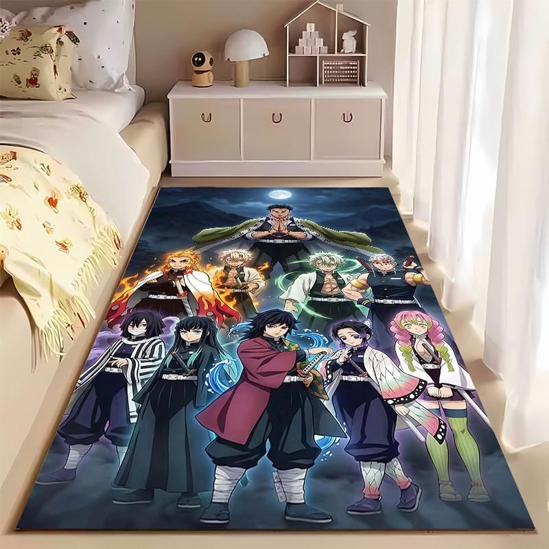 Demon Slayer Hashira Group Artwork Suitable As a Non-slip Mat for the Living Room or Bedroom Sofa