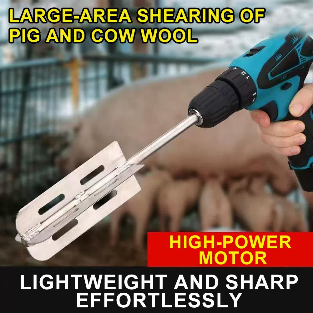 Stainless Steel Manual Pig Hair Scraper, Efficient Hair Shaver, Professional Sheep Dehairing Tool for Slaughterhouse A6G0