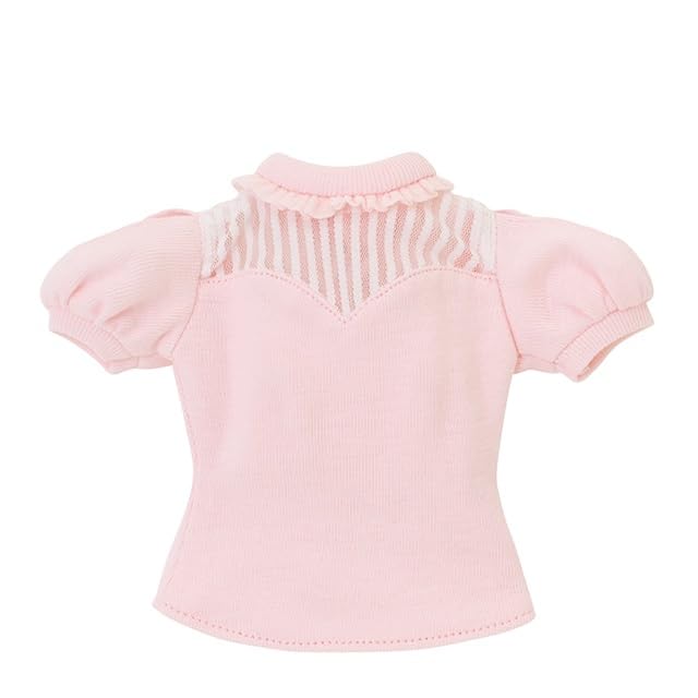 

Azone International AZO2 Decollete Pink 1/3 See-Through Top, розовый