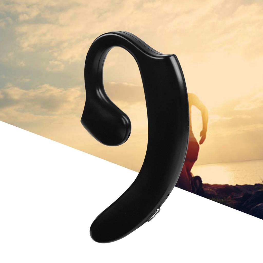 New Wireless Bluetooth Earphone Mini Sports Bluetooth Single Ear Earhook Black