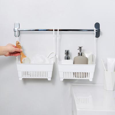 Bathroom Hanging Drain Basket Stackable Household Double Hook Kitchen Fruit And Vegetable Storage Basket