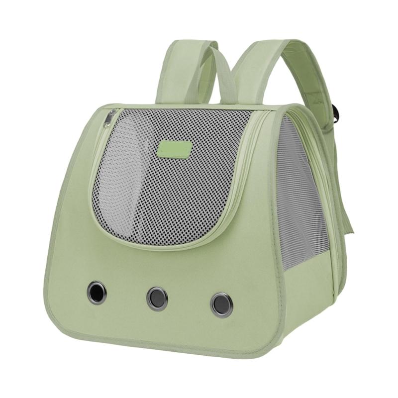 

Cats-in-bag Carriers for Puppies Carry Bag Outdoor Travel Shoulder Carriers Sightseeing Bag Window зелений