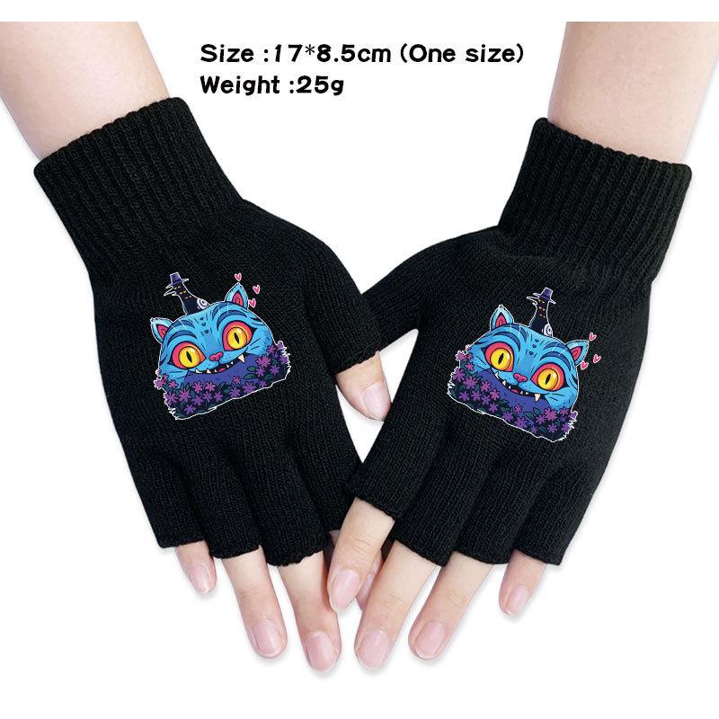 Kinder Jungen Mädchen Kpop Derpy Bedruckte Baumwolle Herbst Winter Warm Gestrickte Touch-Handschuhe