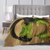Gentleman Frog Blankets  Super Warm Funny Plush Throw Blanket For Girls Boys Home Decor Flannel Bedspread Bed Cover