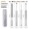 Nail Art Stainless Steel Universal Clipper Set - Double-Sided for Fingernails & Toenails