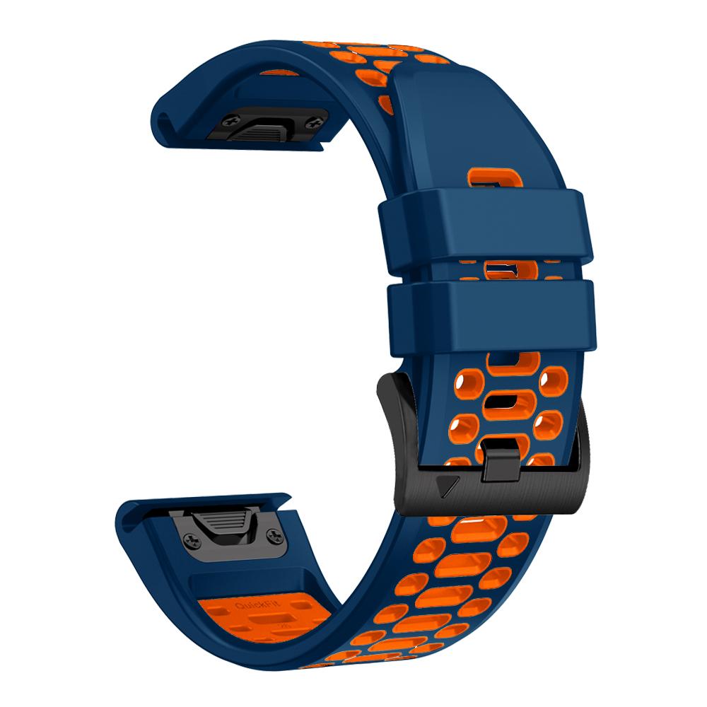 QuickFit 26 22mm Two Tone Silicone WristStrap For Garmin Fenix 7X 7 Pro 5 5X 6 6X/Epix Pro Gen 2 51mm 47mm Watchband Accessories