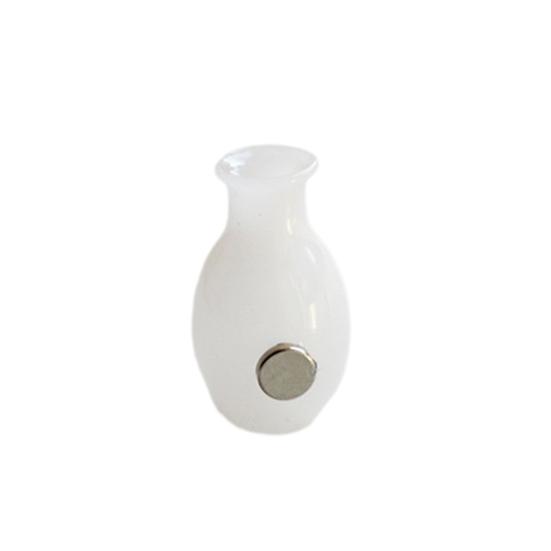 Mini Glass Vase Refrigerator Magnet, 3D Miniature Vase Fridge Magnet, DIY Flower Vase Refrigerator Magnet for Home Office Kitchen Decoration