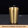 Korean Style Double Wall Hammered Stainless Steel Cup - Insulated & Drop-Resistant for Outdoor Use