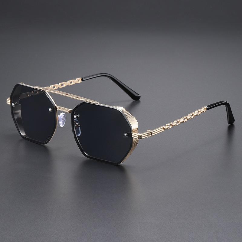 Cool Square Designer Sunglasses Women Men Metal Frame Geometric Sun Glasses Female Male Brand Fashion Oculos De Sol UV400