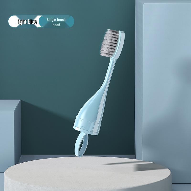 Portable All-in-One Travel Toothbrush & Toothpaste Set with Soft Bristles and Folding Design for Orthodontic Appliances