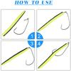 50Pcs/Box Fishing Worm Hook With Spring Twist Lock Barbed Crank Carp Hook For Soft Worm Bass Lure Offset Jig Hook