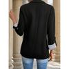 Suit Jacket Women's Casual Jacket with Rolled Sleeves and Slim Fit Button Up Suit