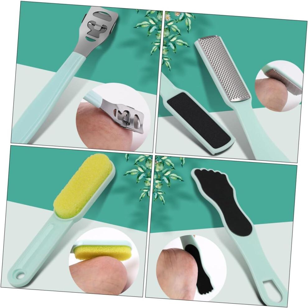 10pcs Foot Pedicure Tools Rubbing Board for Feet Exfoliating Includes Nail Trimmers and Care Accessories