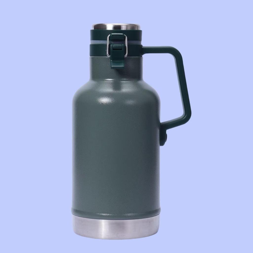 European and American style craft beer kettle, vacuum insulated kettle, outdoor travel and camping stainless steel kettle