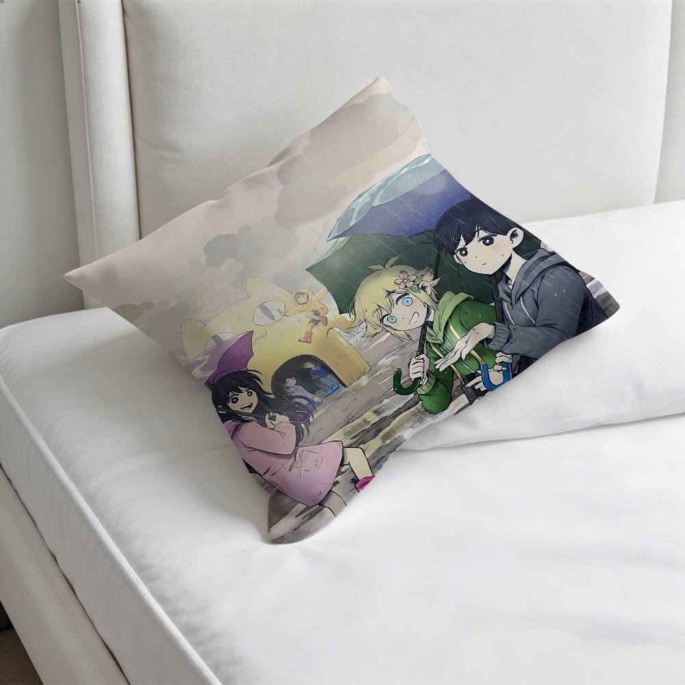 Cool OOmoriS Game Square Pillow Cover Decorative Throw Pillow Case for Sofa Couch Bed Home Car Living Room Decoration