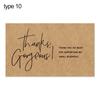 30Pcs Greeting Tags Thank You For Your Order Kraft Paper Card For Small Business DIY Crafts Gift Decoration Card Online Retail