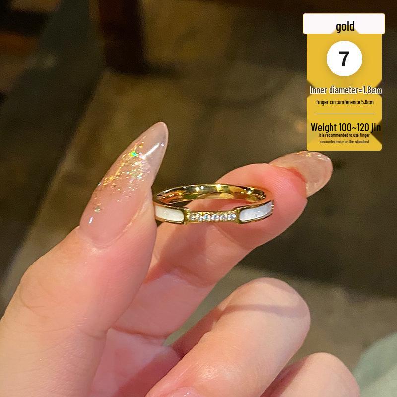 

Корейское белое титановое кольцо с перламутром: Роскошное кольцо на мизинец или указательный палец для женщин 2024 Бестселлер