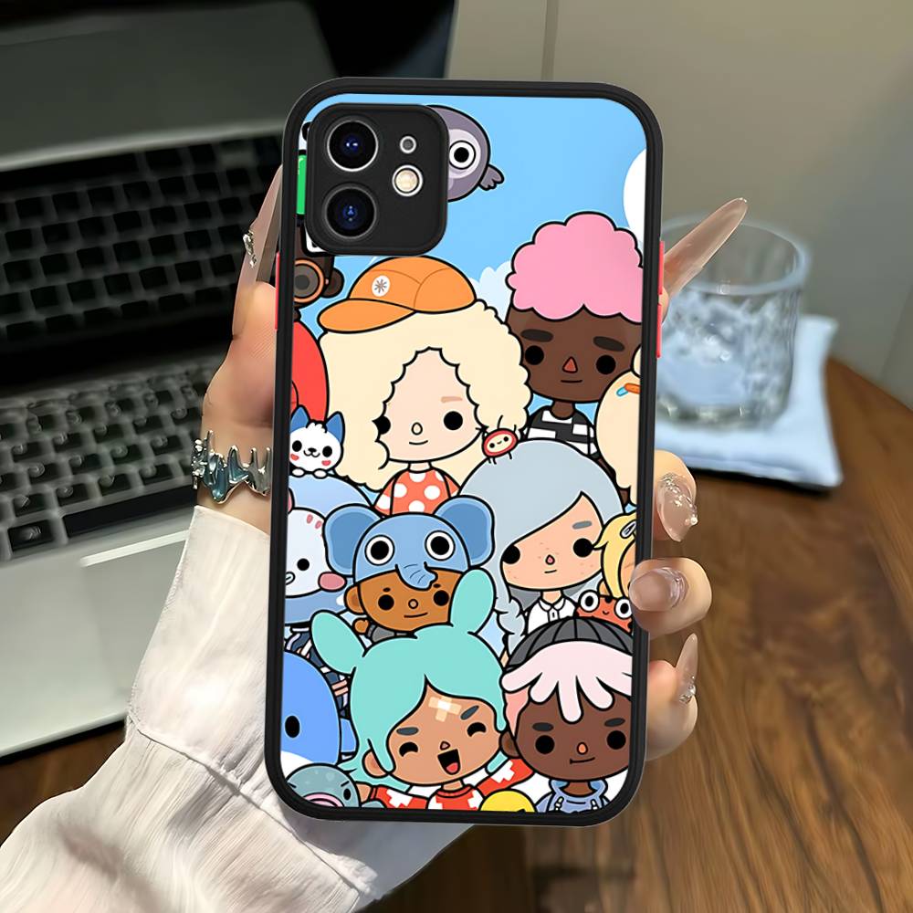 Toca Boca Toca Life World Phone Case For IPhone 16 15 14 13 12 11 Pro Max 7 8 6 6s Plus Matte Cover