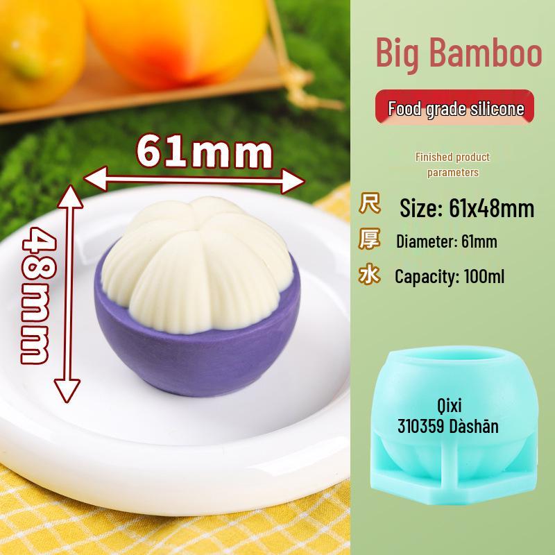 3D Mini Fruit Popsicle Mold - Mango, Peach, Lychee, Strawberry, Cantaloupe, Orange