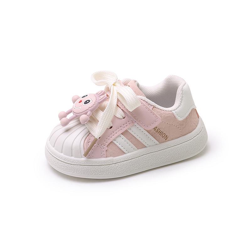 2026 Cute Cartoon Toddler Board Shoes - Korean Style Spring/Autumn Shell Toe Walking Shoes for Boys & Girls