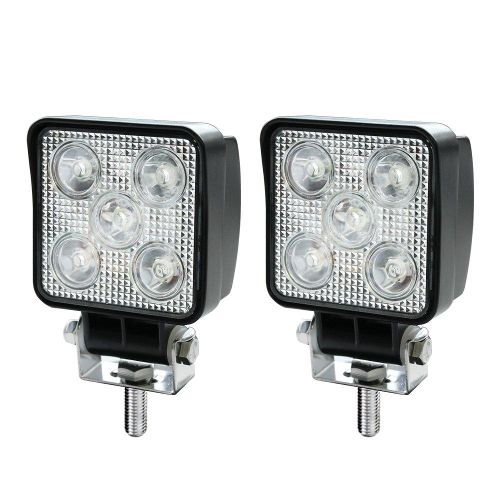 

Kashimura NML-132 Compact LED Work Light, Set of 2, 5 LEDs, White, 15W, 850lm, 6000K, Noise Reduction, IP67, DC12/24V