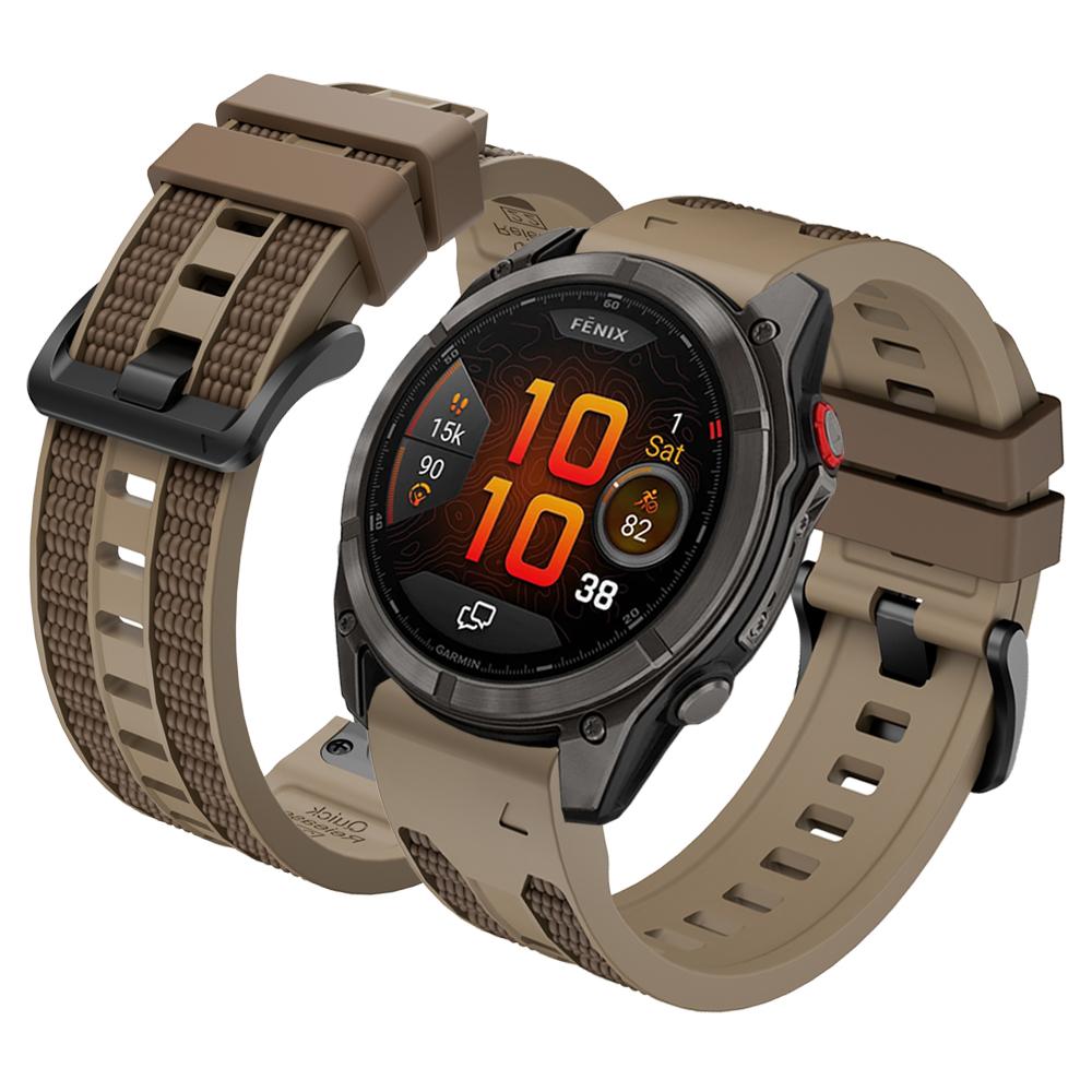 QuickFit 22mm 26mm Two-tone Sports Silicone Watch Band For Garmin Fenix 8 Pro 51mm 47mm E 7 7X 6 6X/Epix Gen 2 Strap Bracelet