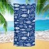 1 Stück Schule des Einfallsreichtums Muster Strandtuch Übergröße Schnelltrocknend Mikrofaserhandtücher Poolzubehör Kreuzfahrt-Essentials Urlaubsgeschenke