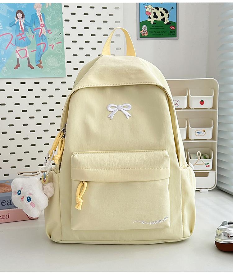 Schoolbag new high-value Japanese ins fresh and sweet candy-colored backpack, lightweight and large-capacity backpack for junior and senior high