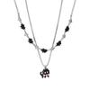 Sweet Cool Cat Pendant Y2K Necklace: Double Layer Clavicle Chain, Light Luxury Niche Accessory for Women