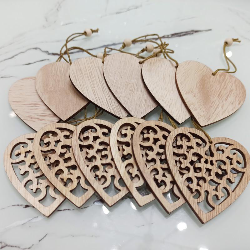 Handmade Wooden Snowflake Christmas Tree Ornaments - Small Tree Decoration Accessories