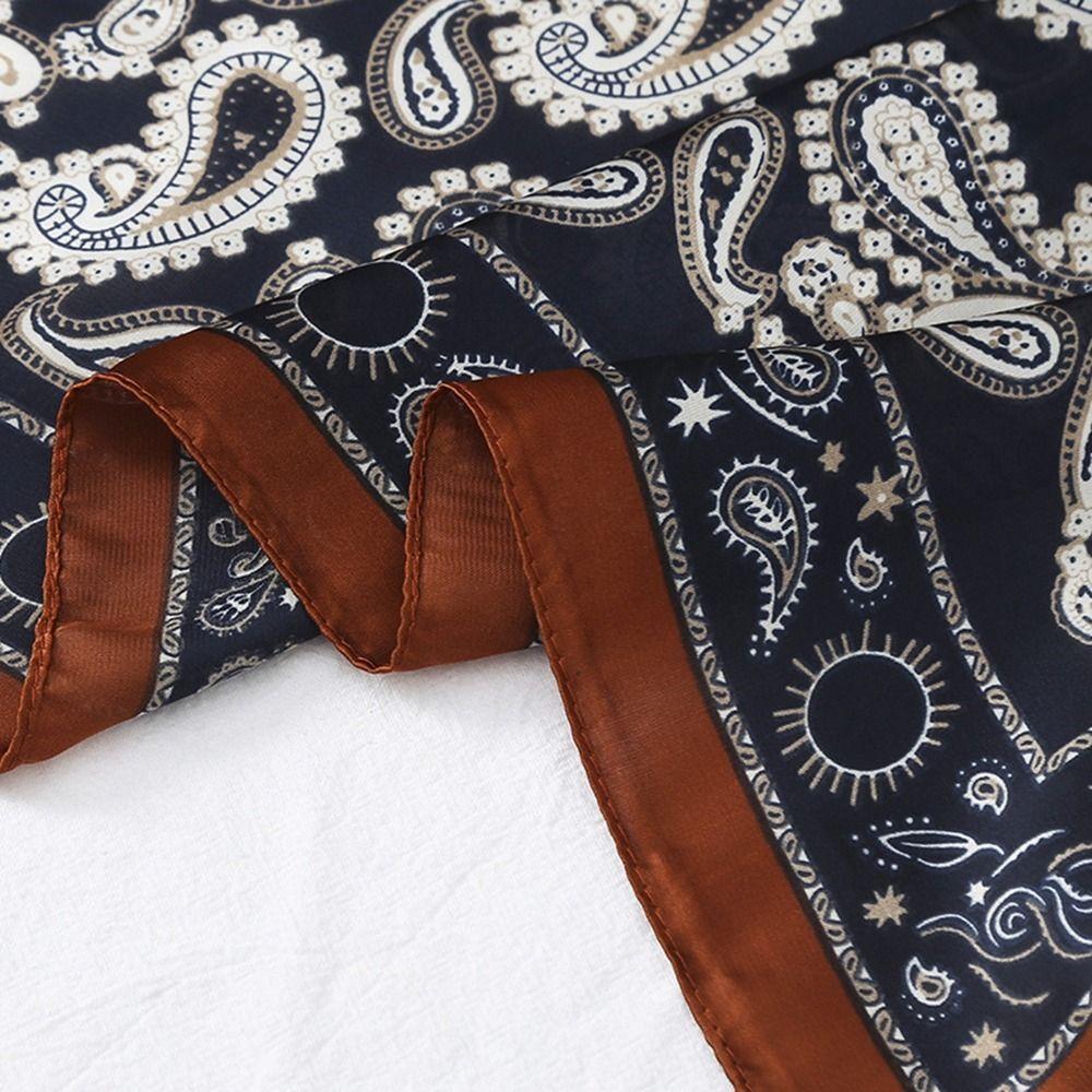 Clothing Accessories Headscarf Printing Korean Style Scarves Female Shawl Silk Scarf Printed Scarf