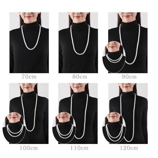 VOTRE COUTURE Pearl Necklace High-Quality Domestic Grand Premium Ceremonies 8mm White Gray Black Brand 10-Year Warranty
