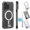 Scratch-resistant For MagSafe Wallet Transparent Simple Phone Magnetic Card Holder Acrylic for iPhone 17 16 15 14 13 12 11