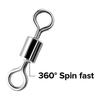 Set di Girelle da Pesca da 210 Pezzi con Cuscinetto a Sfere Snap Connector Accessori da Pesca per Acqua Salata Acqua Dolce