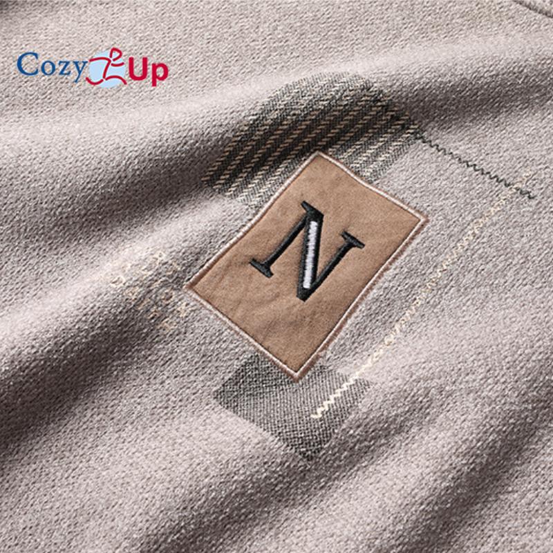 Cozy Up Men's Plush and Thickened Printed Outside Warm Sweater