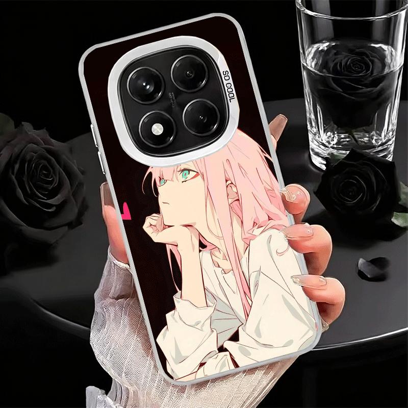 Zero Two 02 Kawaii Cute Soft Phone Case for Xiaomi Redmi Note 13 14 15 Pro Plus 12S 12 11S 11 11T 10S 10 Shockproof Cover Back S