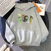 Letter Bratz Hoodies Women Casual Crewneck Sweatshirts Men Kpop Sportswear Fleece Warm Fleece Loose Hoody Green