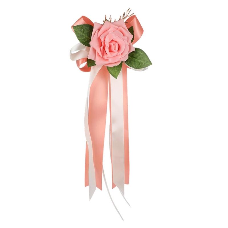 Elegant Wedding Aisle Chair Back Floral Decoration Artificial Flower For Outdoor Ceremony Car Door Flower Arrangement