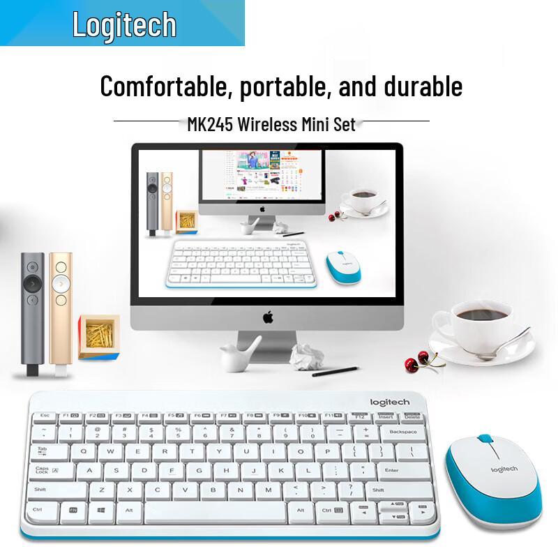 Combo Tastatură și Mouse Wireless Nano Logitech MK240