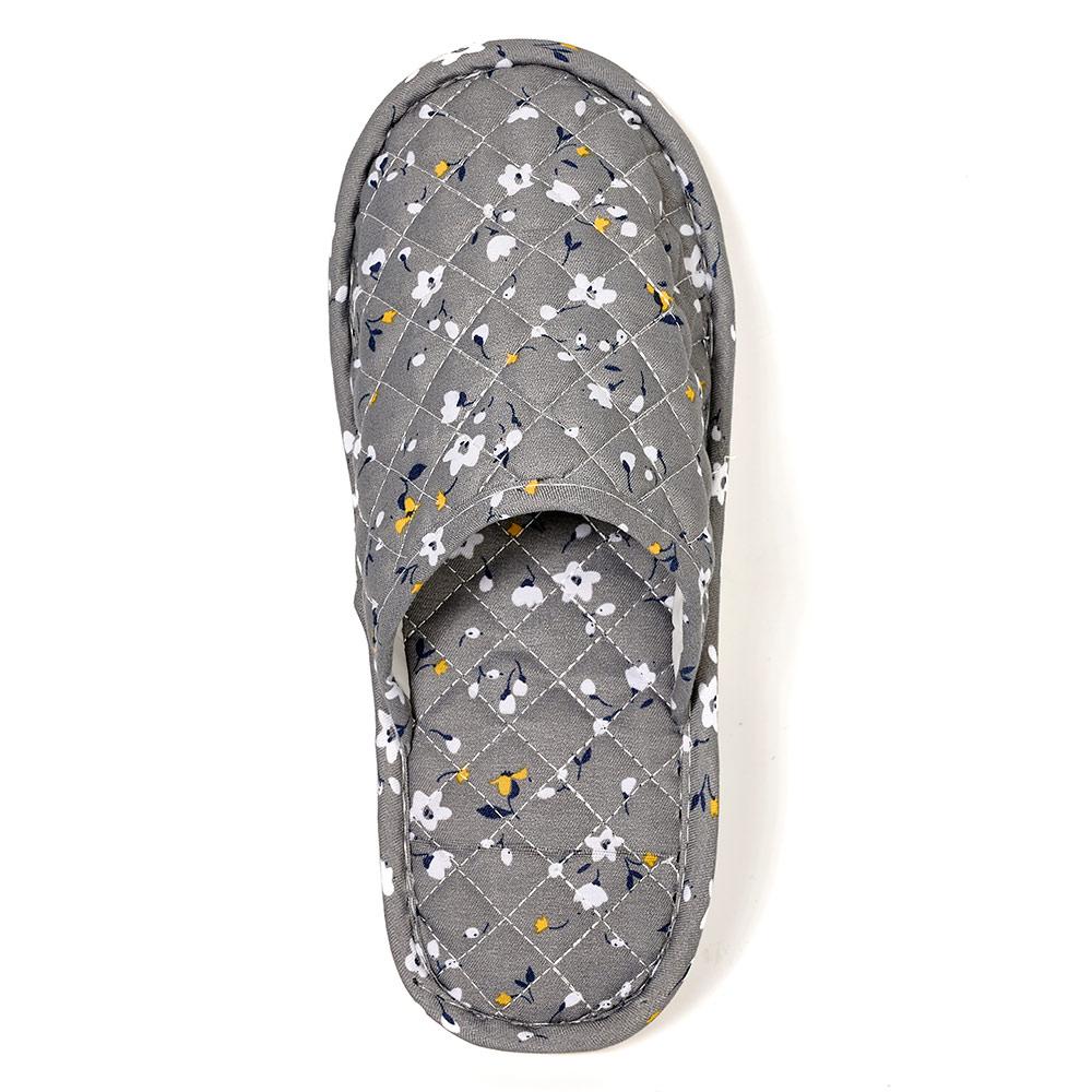 Floral Fabric Slippers Korean Style Unisex Home Shoes Soft Comfortable Non Slip Indoor Outdoor