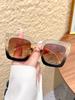 1Pc Fashionable Oversized Square Frame Sunglasses, Classic Versatile Color Scheme, Suitable for Parties, Vacations, and Driving