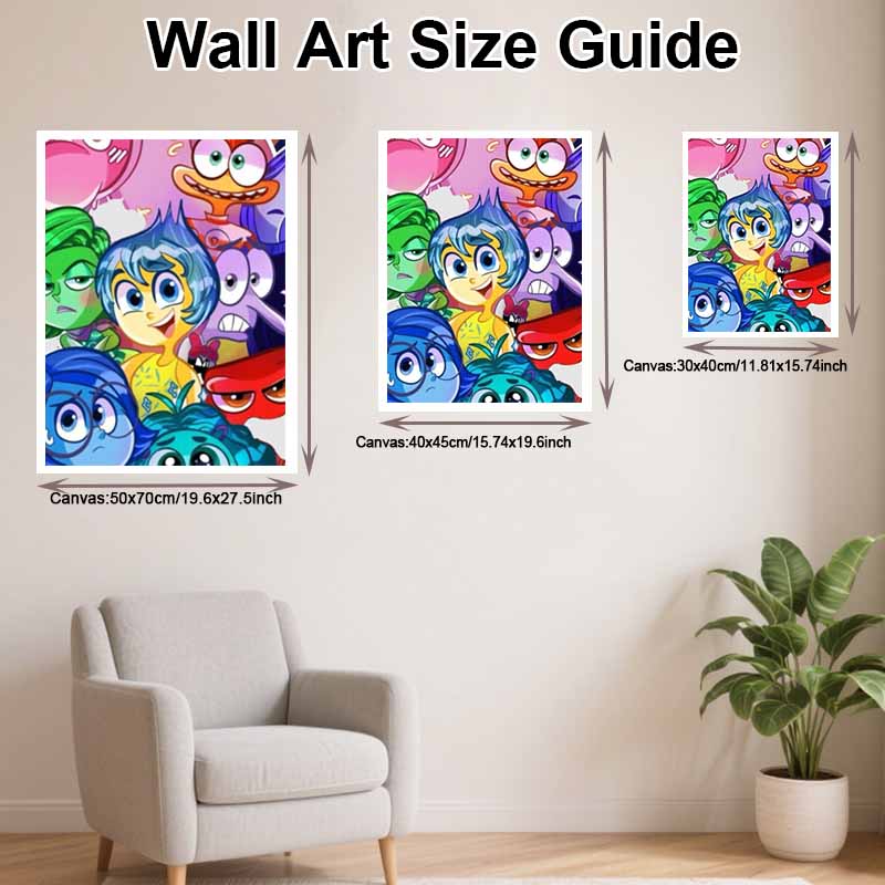 Disney Diamond Painting 5D Handmade DIY Inside Out Diamond Stickers Home Room Decorations Gifts