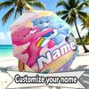 Custom Name Personalized Care Bears Print Umbrella, Auto Open Close, 8‑Rib Sturdy Frame, Commute Camping Hiking Use, Birthday Gift